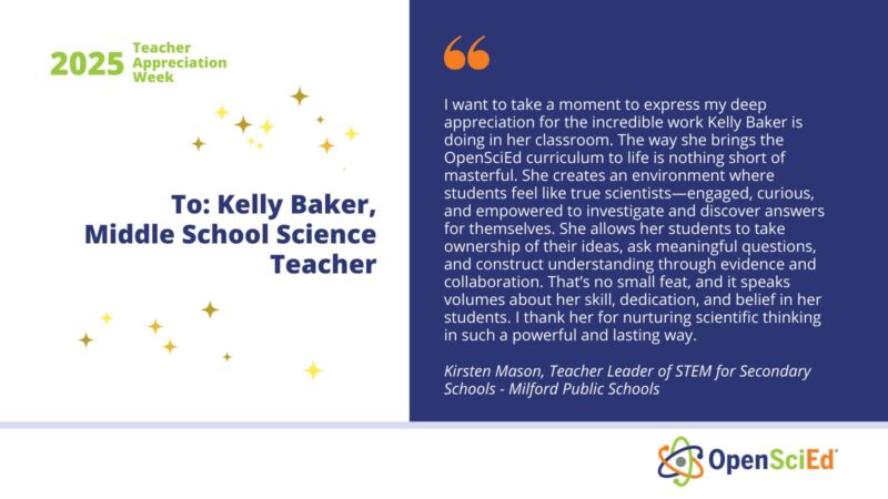 Image for the Tweet beginning: #OpenSciEd teachers are creating real